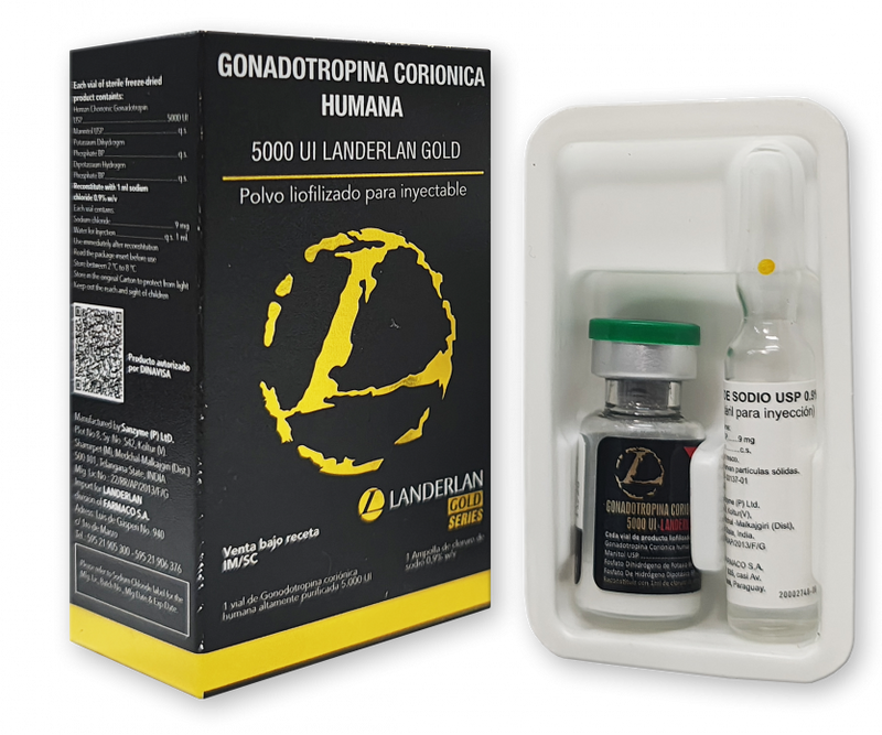 HCG humano 5.000ui Landerlan gold